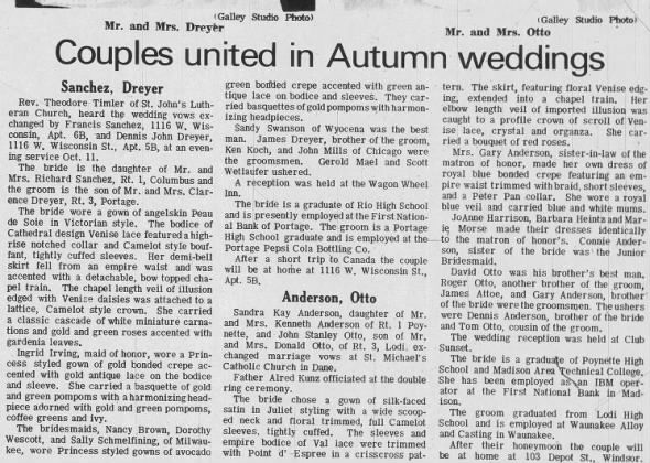 Dreyer, Dennis J Sanchez, Francis Wedding